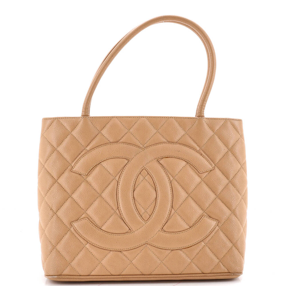 Chanel Medallion Tote Quilted Caviar